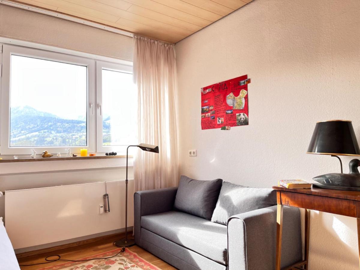 Grosszuegige Wohnung, Bergblick, Vintage Sonthofen Exterior foto